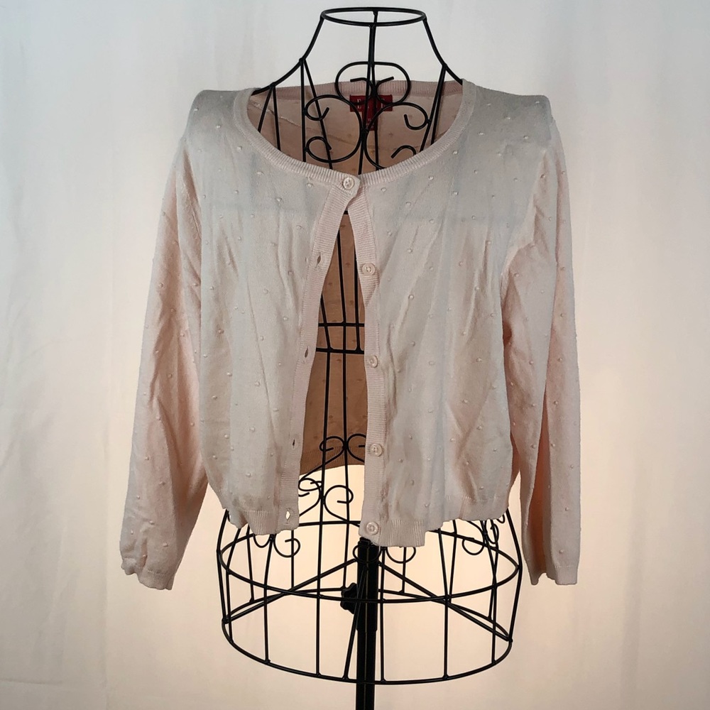 Elle rayon blend cardigan sweater XL